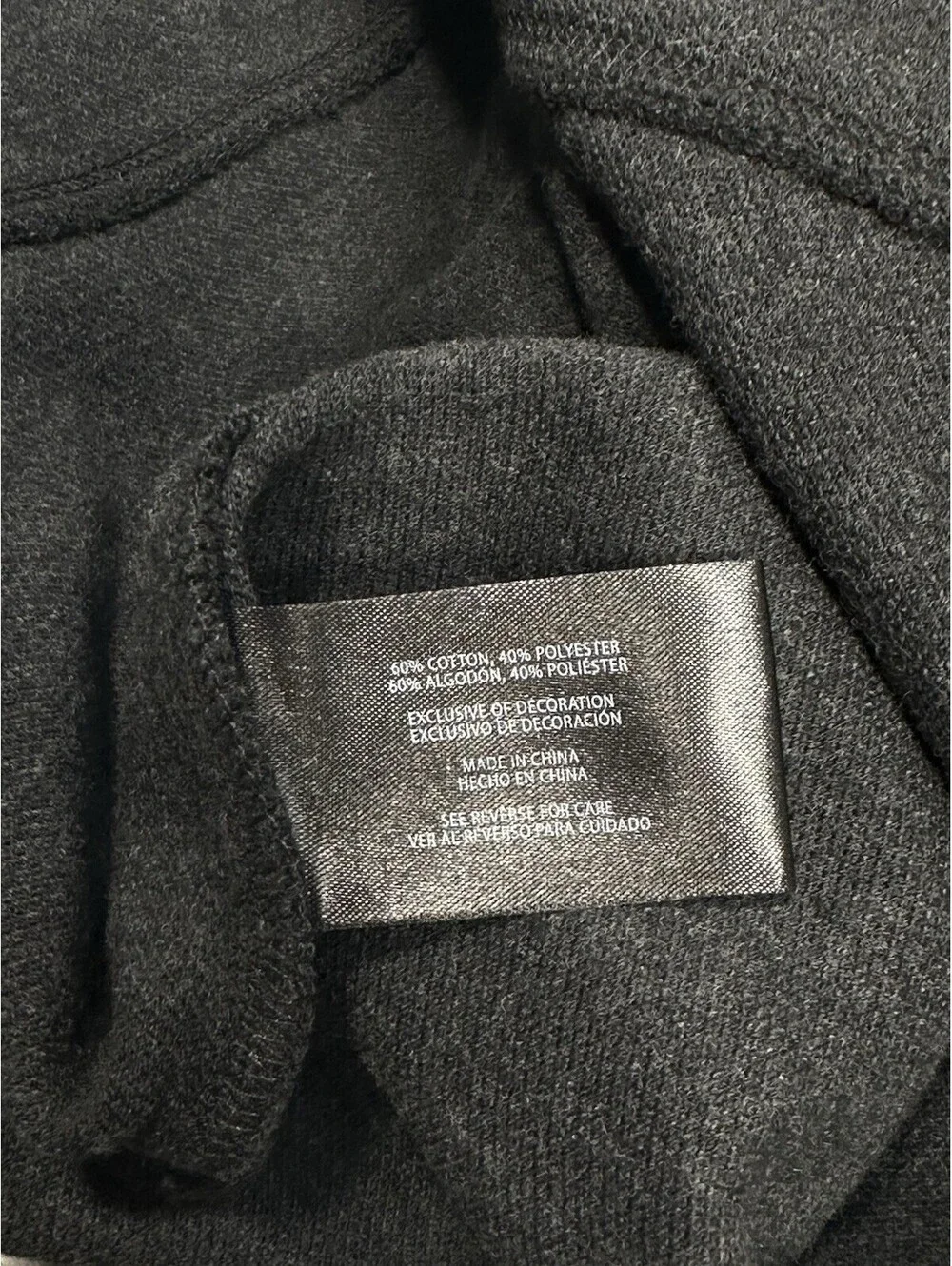Banana Republic Men’s XL Quarter Zip Pullover Sweater Gray Cotton Blend